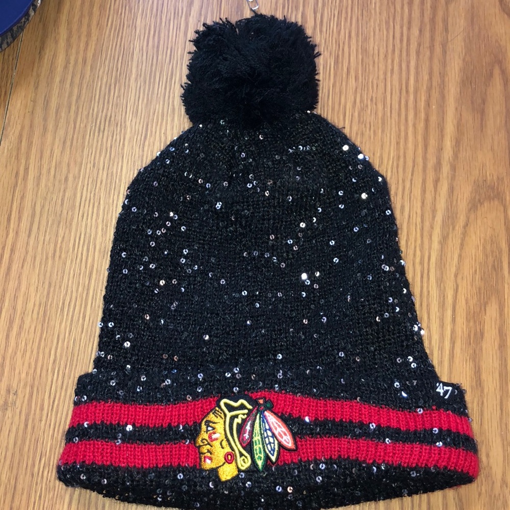 Blackhawks sequence hat